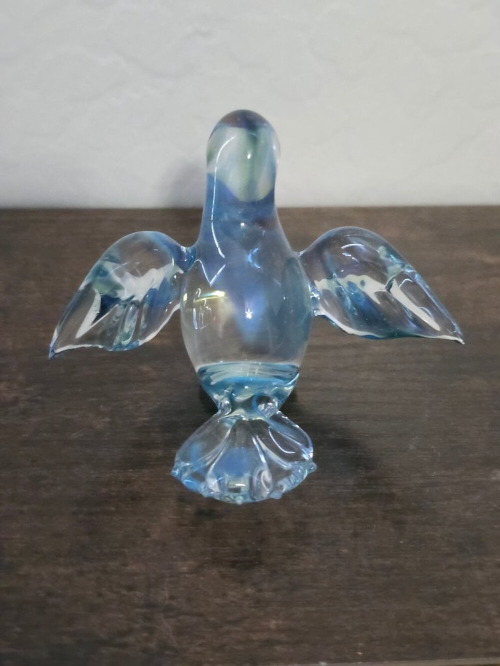 Set Of 3 Handblown Glass Bird Figurines - Multicolor Clear & Blue Designs - Picture 13 of 16